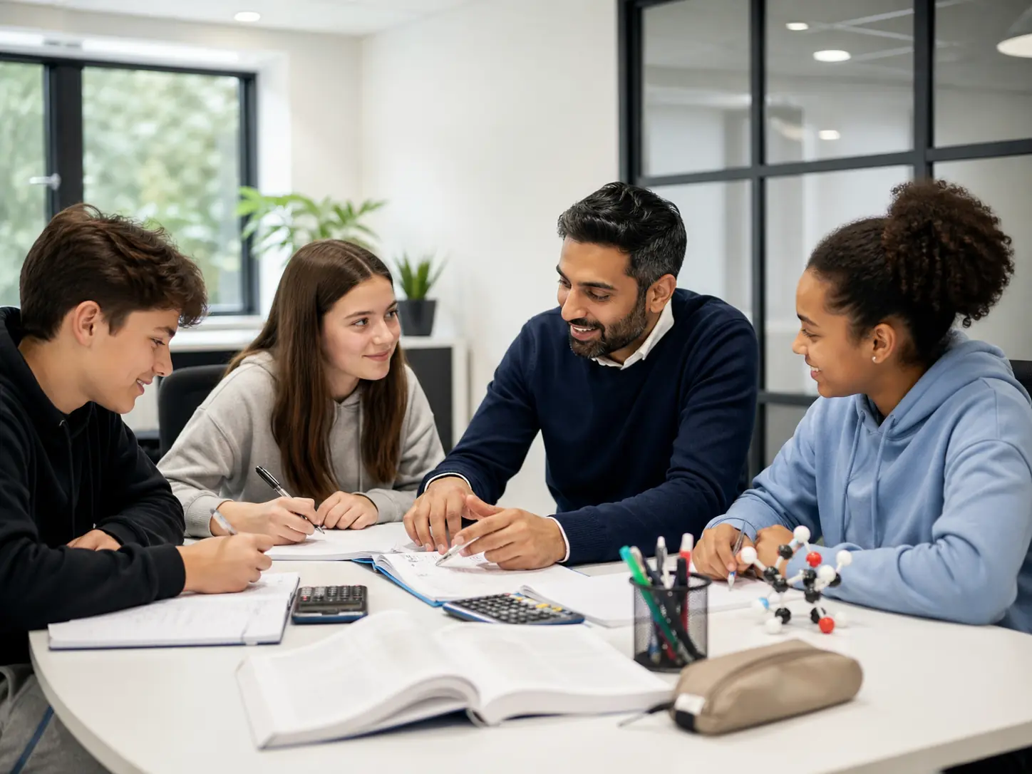 Small group exam preparation session