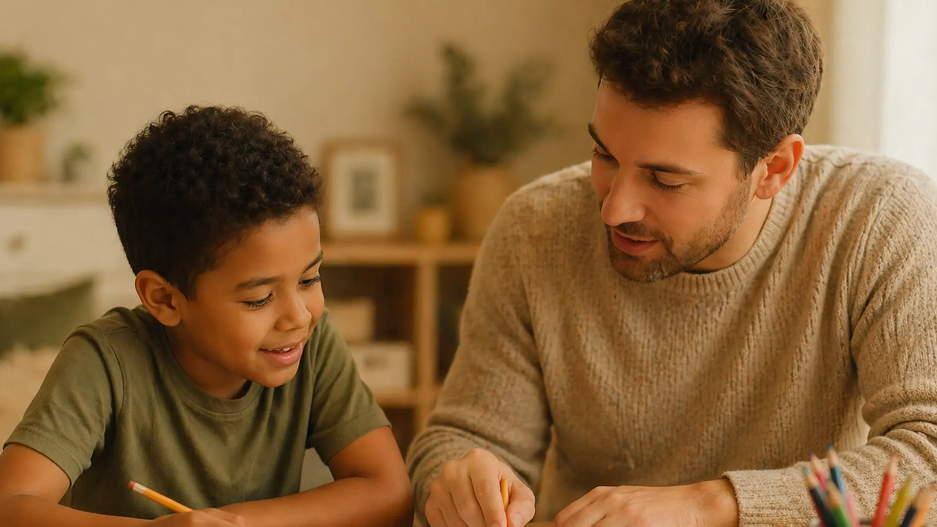 Tutor helping a student with exam preparation