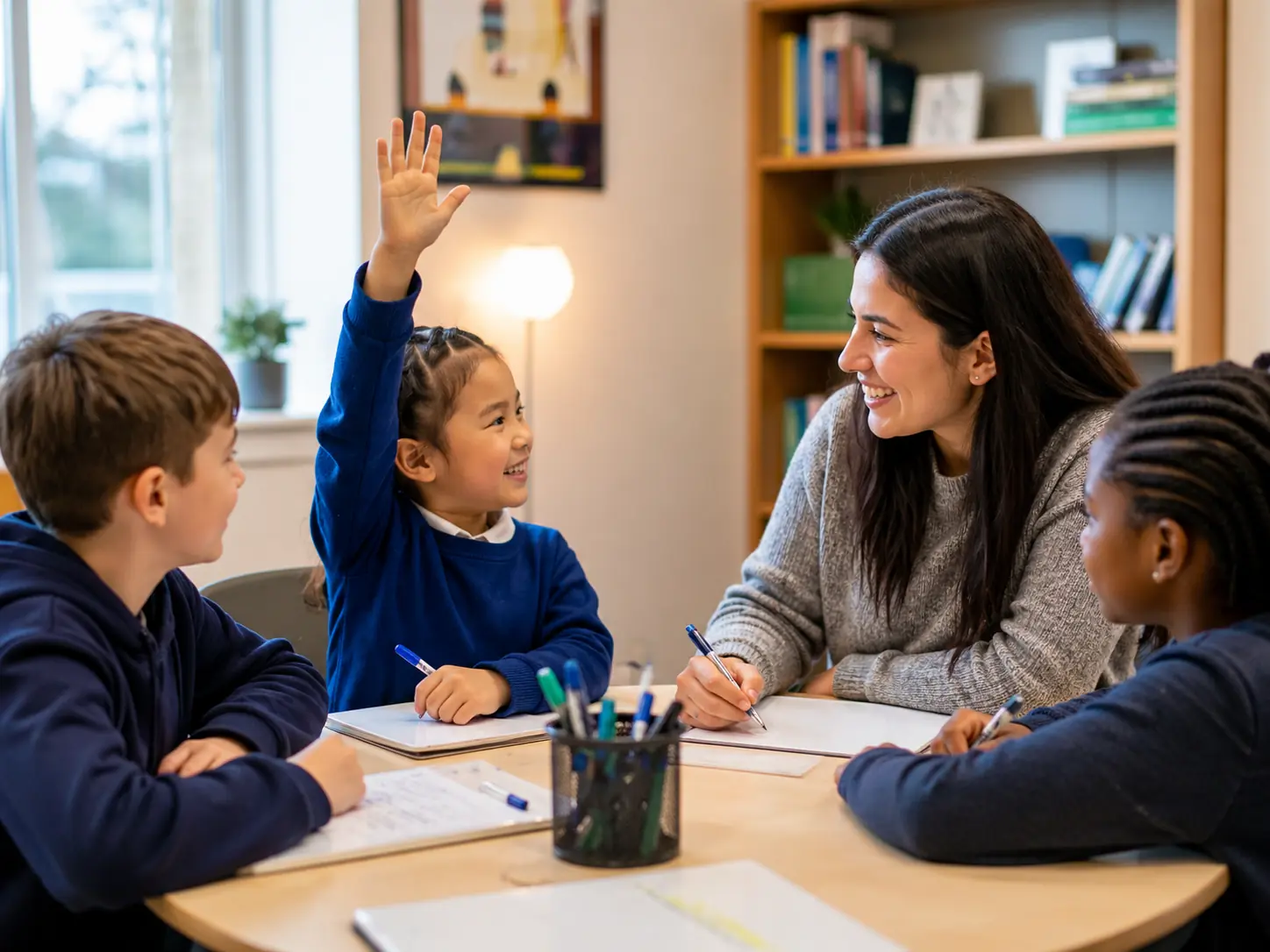 Small group learning gives quieter children more opportunities to speak, ask questions, and build confidence.