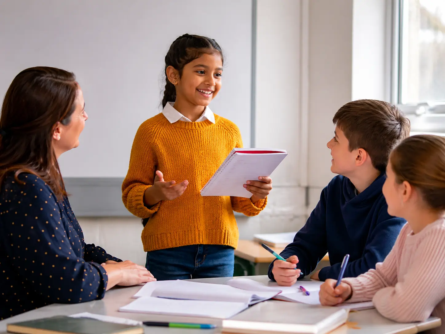 Small groups combine individual attention with positive peer learning.