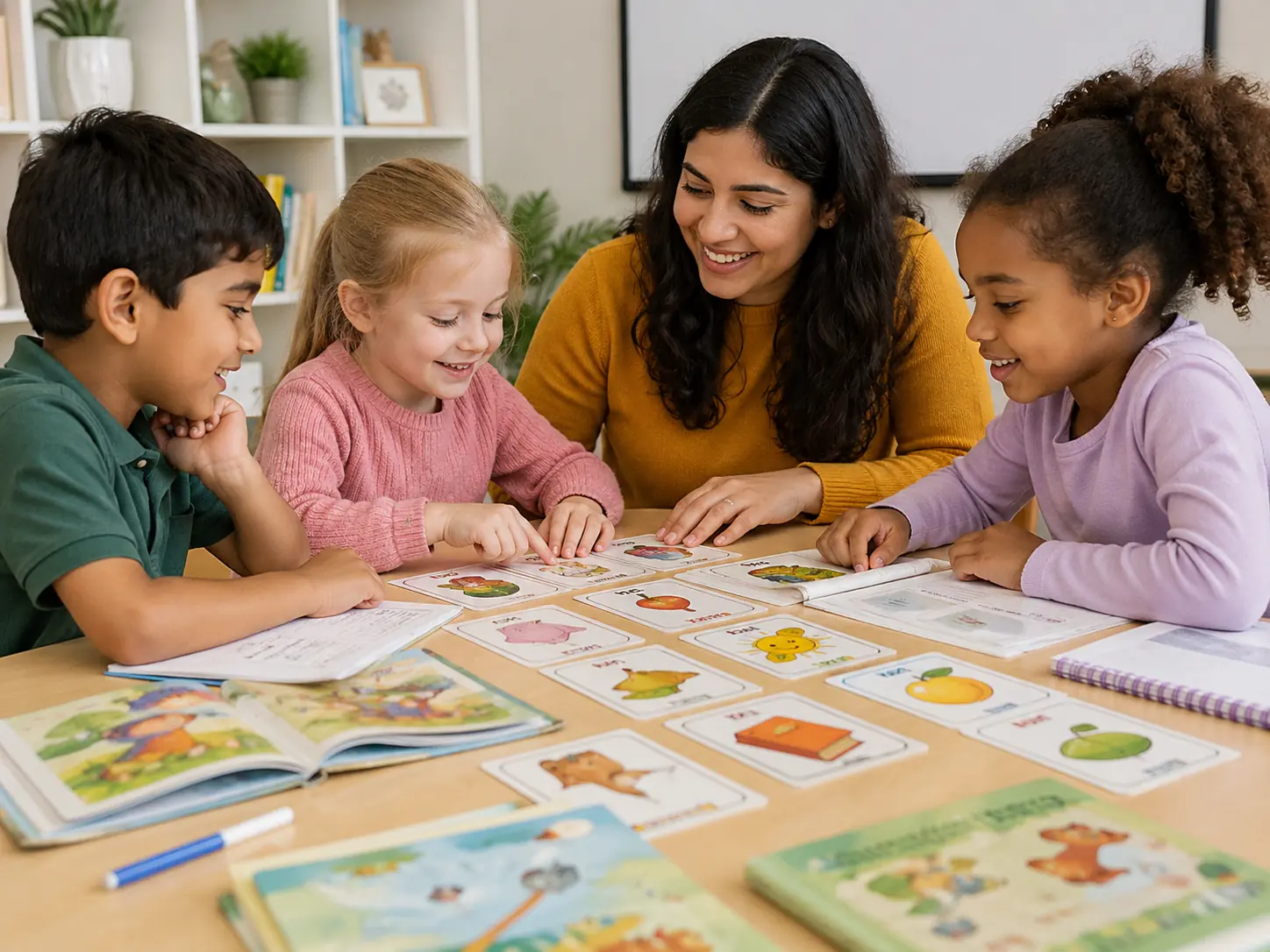 Daily reading and word discussion can rapidly improve language development.