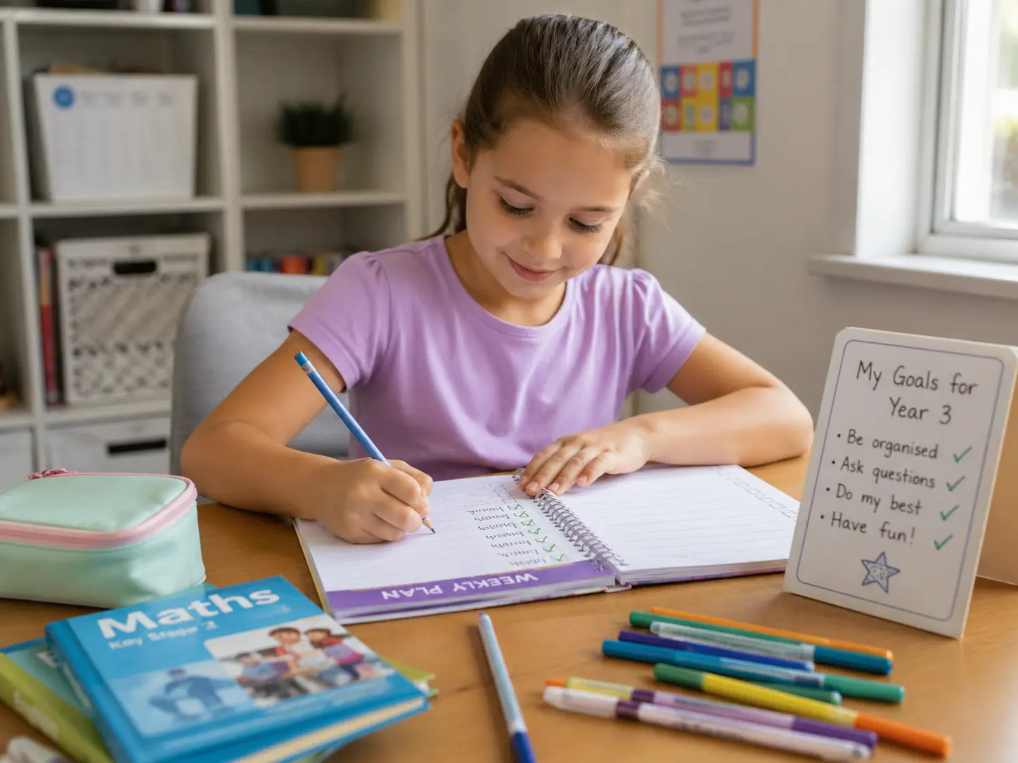 Reading, problem-solving, and organisation skills are key to a successful KS2 transition.