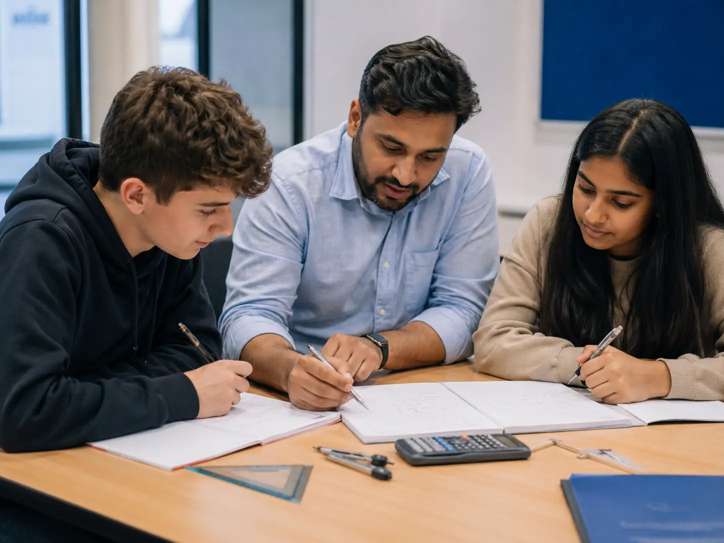 Tutor explaining GCSE Maths questions