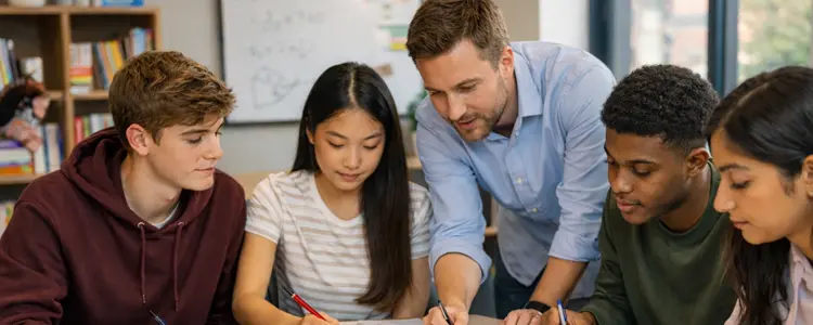 Tutor assisting students in a collaborative learning environment
