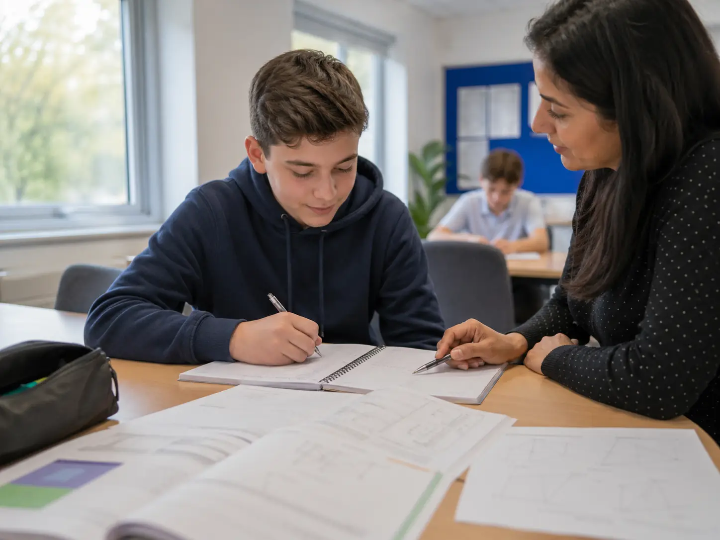 Milton Keynes students learning in class
