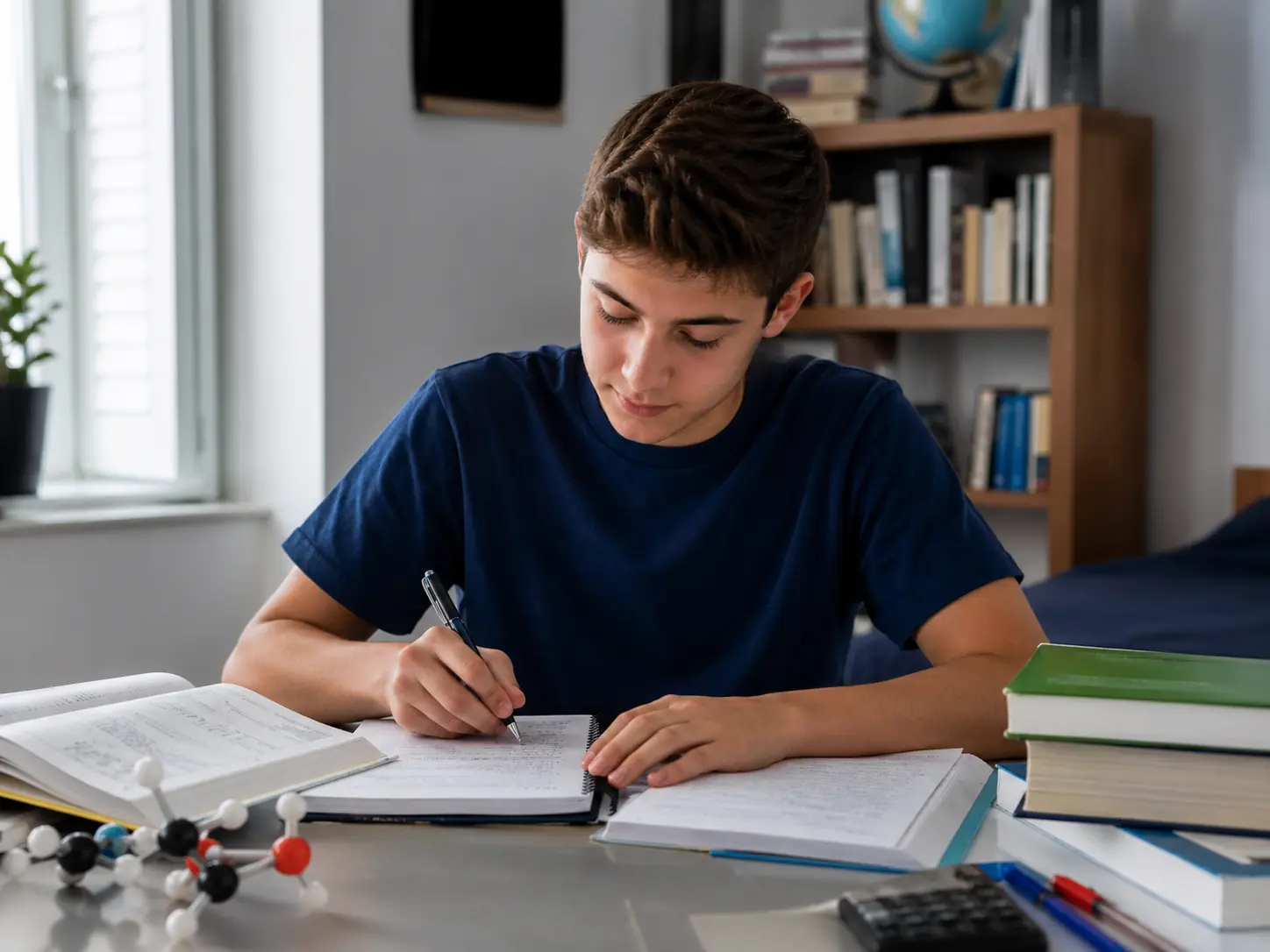Student gaining confidence with schoolwork